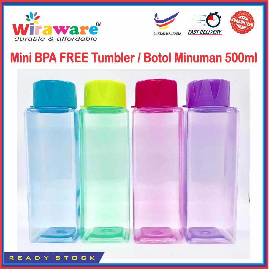 Wiraware BPA Free Mini Tumbler, Botol Minuman Mini 500ml | Shopee ...