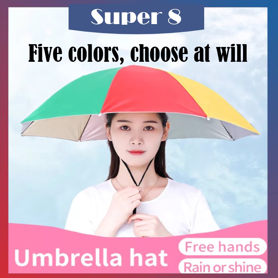 BIG Large Hat Umbrella Head For Adults Umbrella Foldable payong Golf