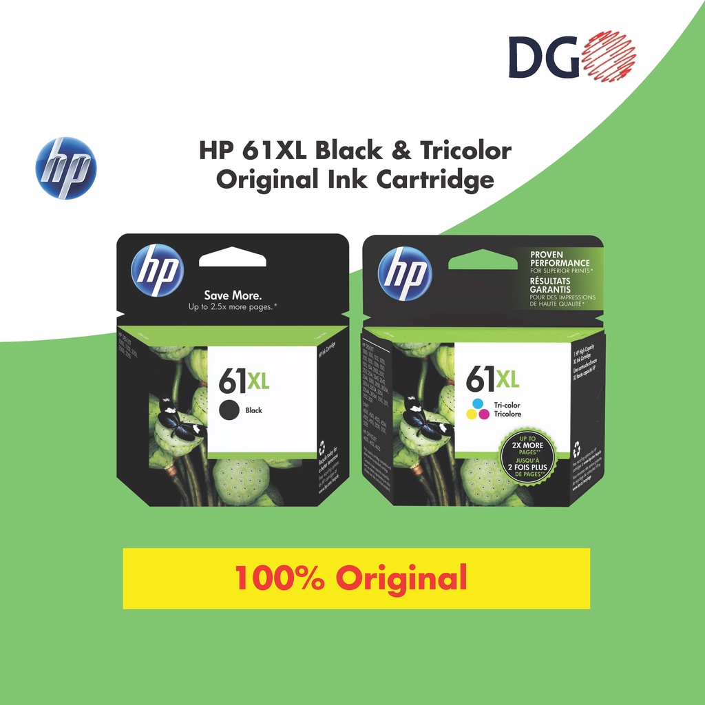 HP 61/61 XL Black & Tri-Colour Ink Cartridge Compatible for HP DeskJet ...