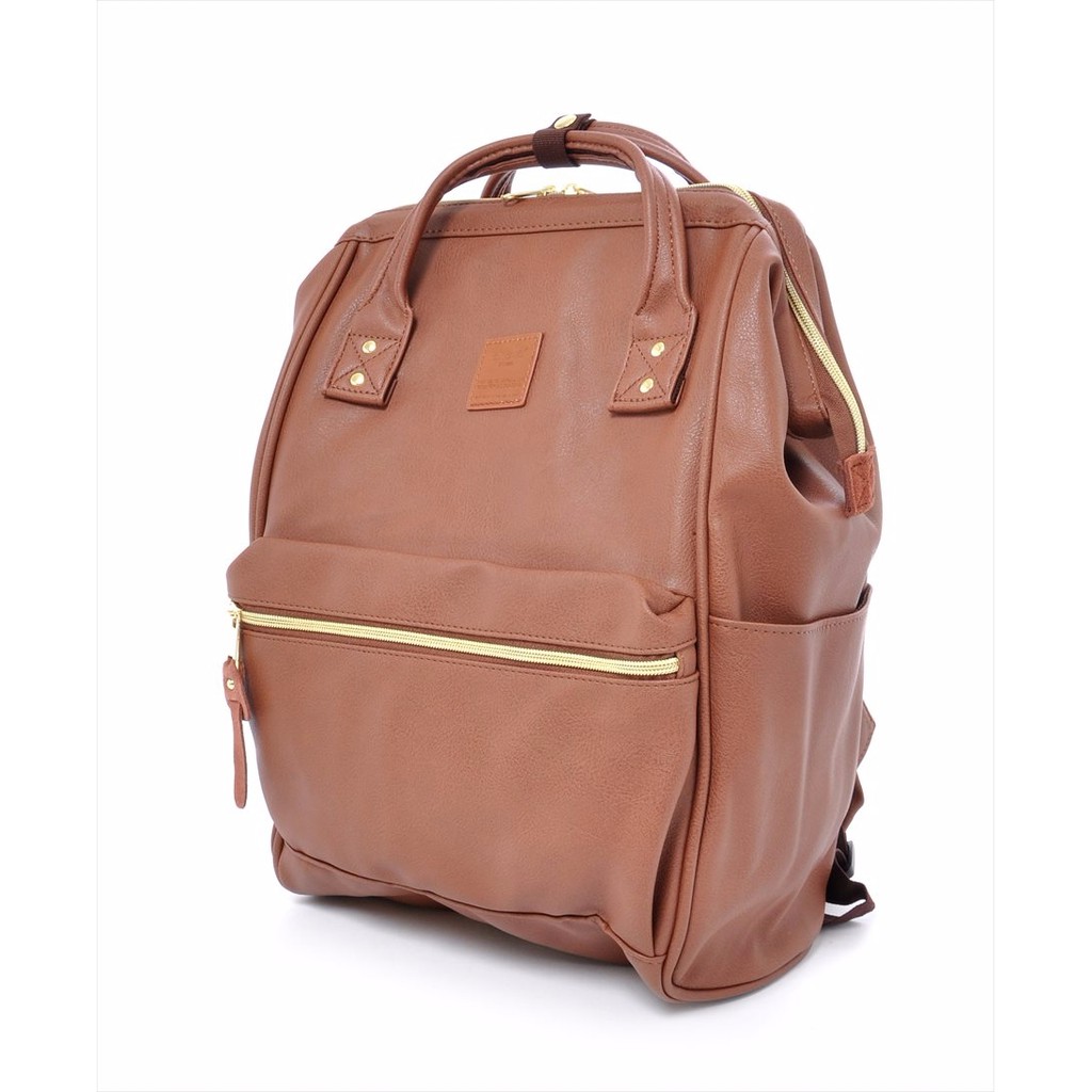 anello Faux Leather Mini Backpack - Ivory/Pink Beige (AT-B1212 I/P