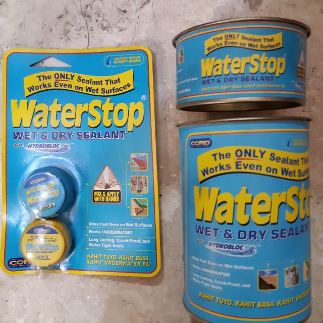 Waterstop Wet and Dry Sealant Water Stop Effective on Wet Surfaces Clay
