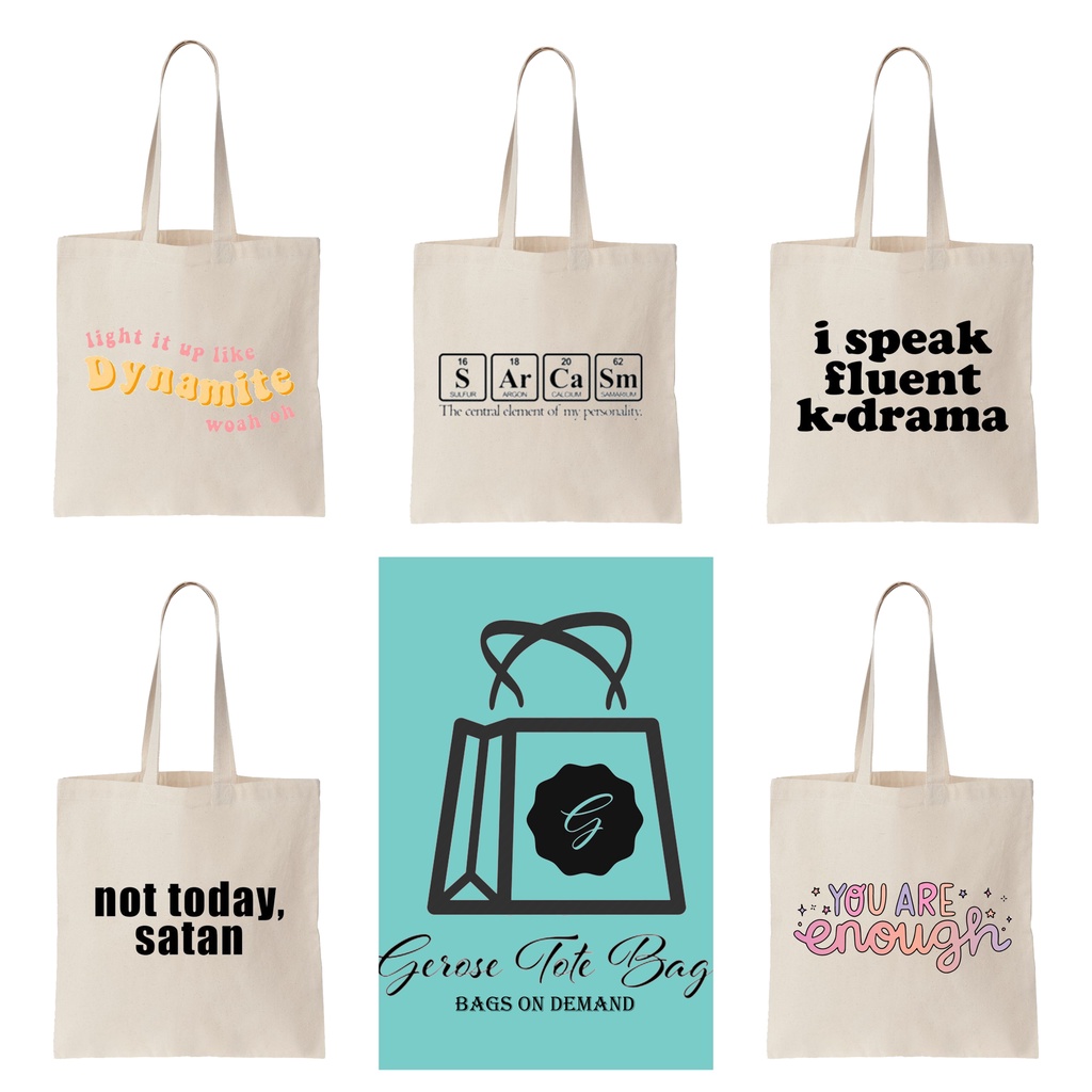 Trendy cheap canvas bags