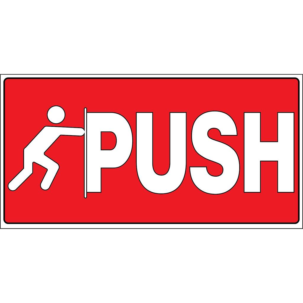 Push and Pull Door Signs, Signage on Sintra Boards For Business and ...