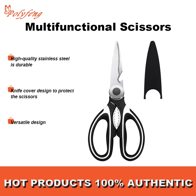 Multi-Function Professional Kitchen Shears Super Sharp Stainless Steel  Scissors