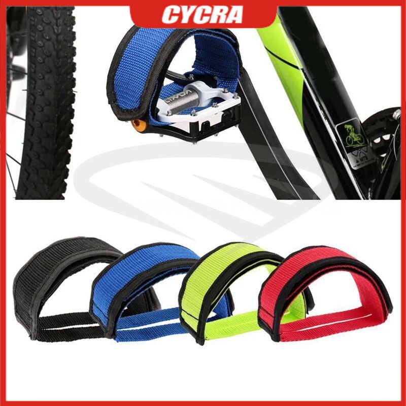 1Pair 2Pcs Nylon Bicycle Pedal Straps Toe Clip Foot Strap Belt Adhesive Bicycle Pedal Tape