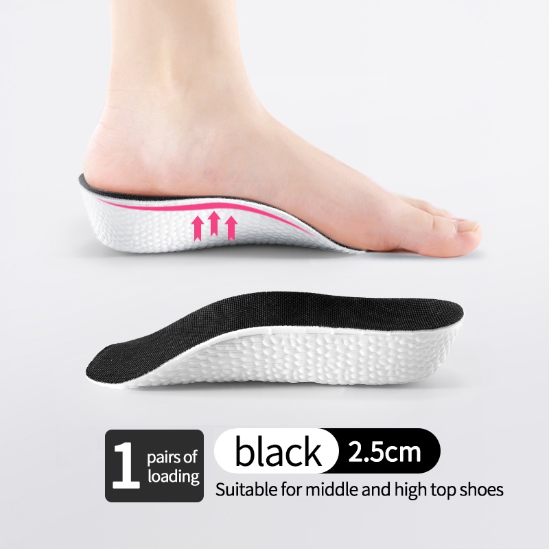 NAFOING Orthopedic Arch Support Insole Invisible Height Increasing Soft ...