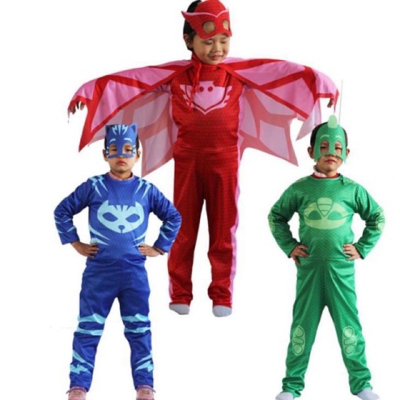 Pj Mask Costume Catboygekkoowlette Shopee Philippines