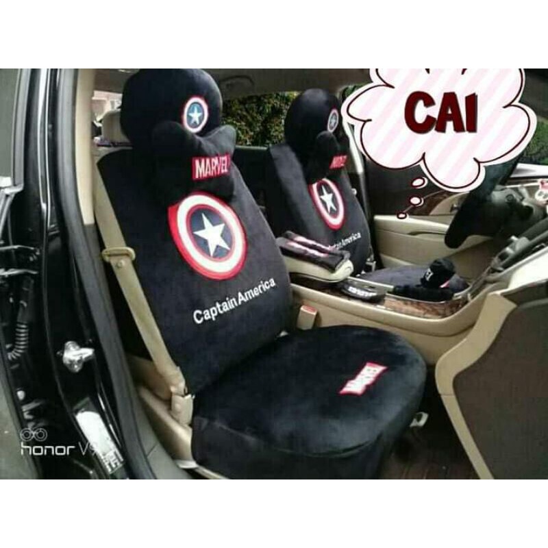 CAPTAIN AMERICA CAR SEAT COVER AND MATTING Shopee Philippines