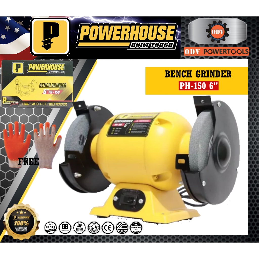 POWERHOUSE PH-150 BENCH GRINDER 6