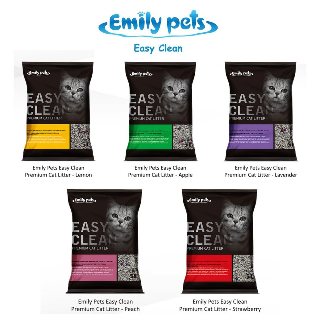 Emily Pets Easy Clean Premium Cat Litter 5L Shopee Philippines