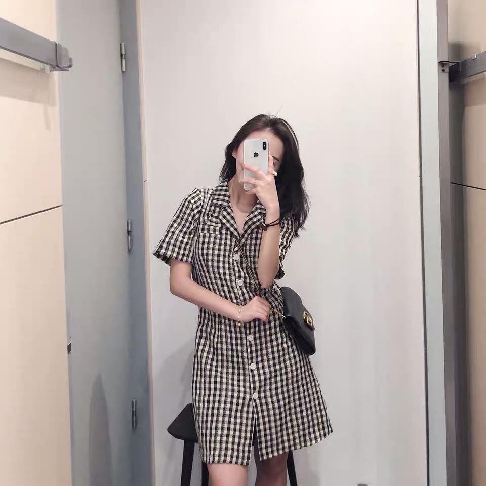 Button down dress on sale shopee