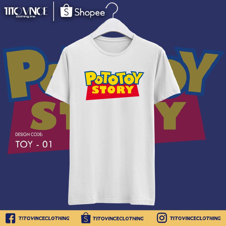 POTOTOY STORY TOY STORY TSHIRT GOOD QUALITY TSHIRT COTTON | Shopee ...