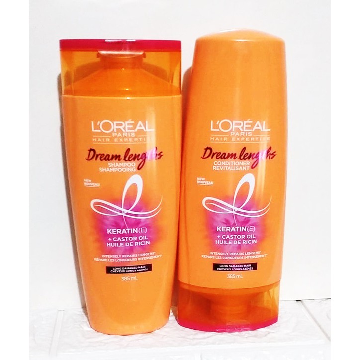 L'Oreal Paris Dream Lengths Shampoo & Conditioner with Keratin and