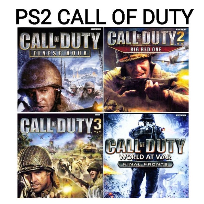 call of duty ps2 games in order