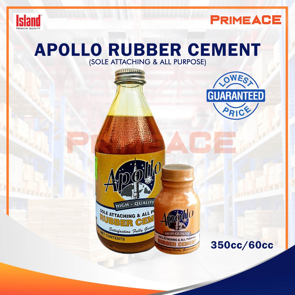Apollo Rubber Cement (ISLAND) 350cc/60cc Shopee Philippines