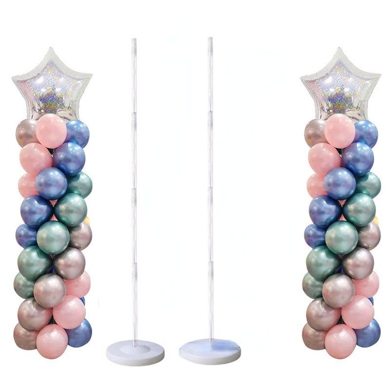 Happy Birthday Party Balloon Post Holder with Base and Pole, Hollow ...