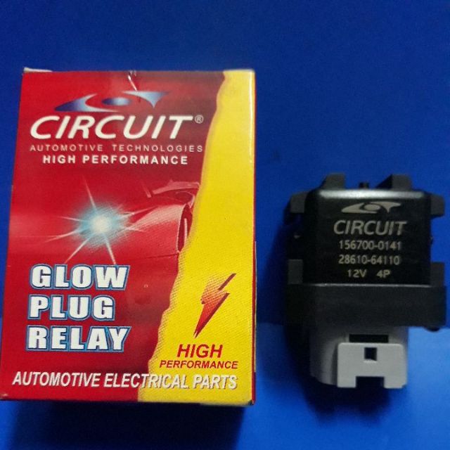 GLOW PLUG RELAY (GPR201) toyota 2C/2L/3L/5L [12 VOLTS/4 TERMINAL