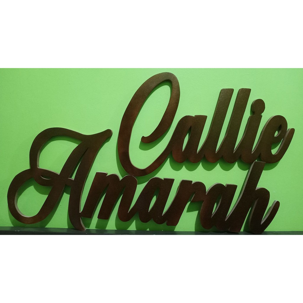 WOODEN NAME WALL DECOR 1112 inches Height 9mmThickness MADE TO ORDER