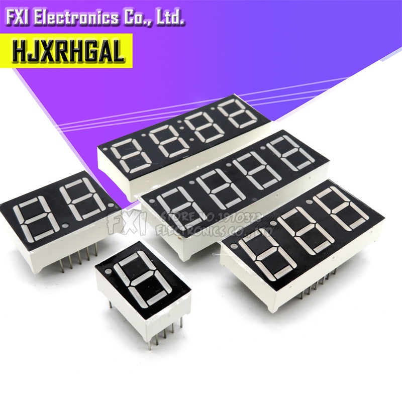 5pcs Digital tube segment Common Anode Common Cathode AS Red 1 2 3 4 ...