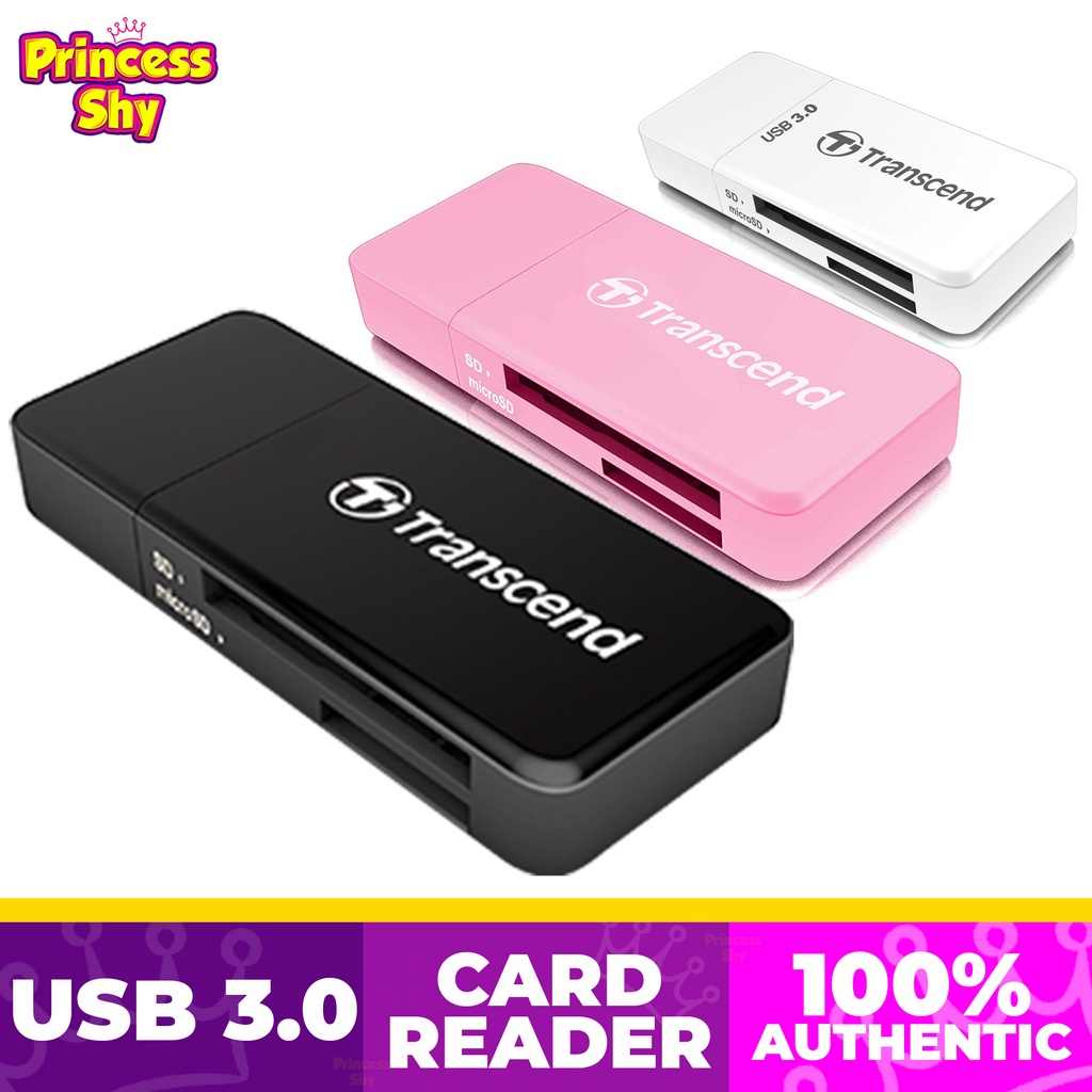 Transcend RDF5 USB 3.0 SDHC / SDXC / microSDHC/SDXC Memory Card Reader ...