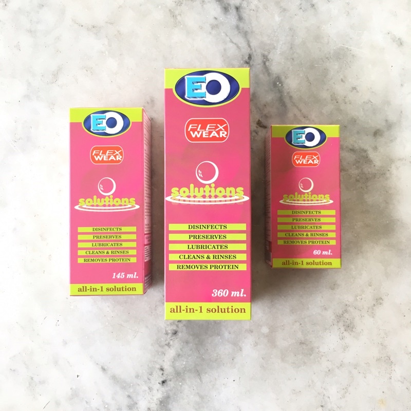 EO Flex Wear Solution ORIGINAL 360ML Contact Lens Solution Shopee