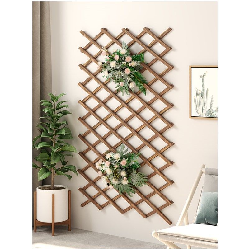 WallMounted Flower Stand WallMounted Vine Flower Stand Wooden Fence