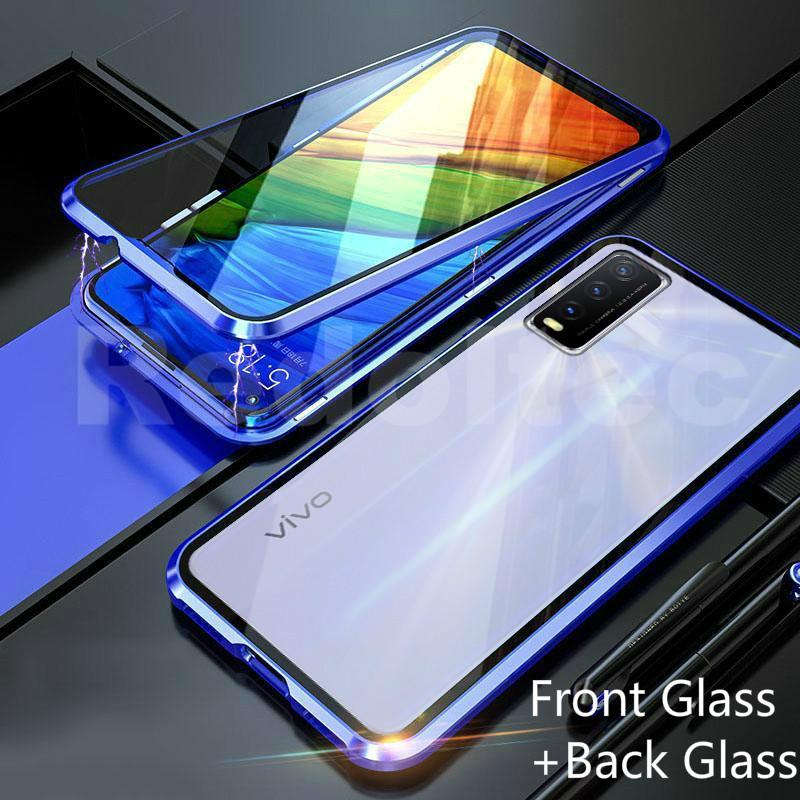 COD 360 Magnetic Case For VIVO Y20 Y20i Y20s Y11S Y12S Y30 Y50 V20 Pro V25  V25E V20i Double-sided Tempered Glass Back Case For VIVOY20 VIVOY20i
