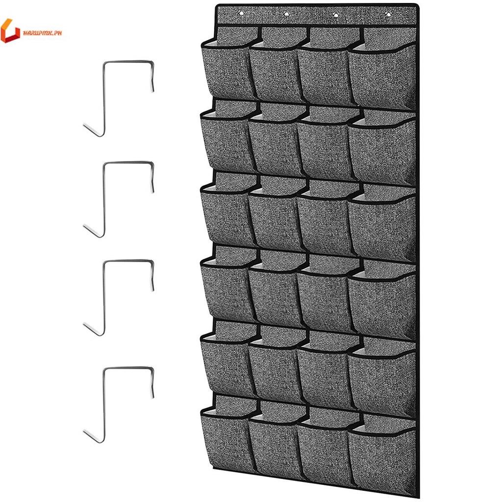 Over The Door Shoe Organizer 24 Pockets Hanging Shoe Rack Holder