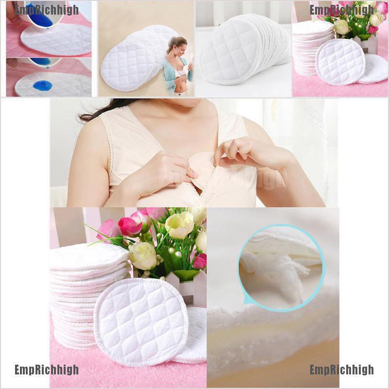 12Pcs Soft Absorbent Cotton Washable Reusable Breastfeeding Breast Nursing  Pads