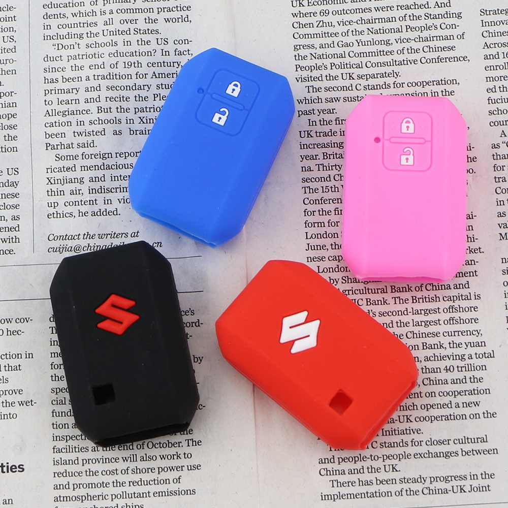 Silica Gel Case Car Key Cover for Suzuki Swift 2018 2017 Wagon R ...