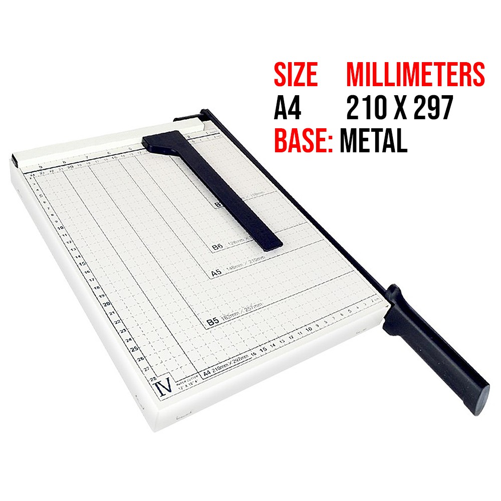 A4 size A4 size Paper Cutter Wooden Metal Base with paper adjuster ...