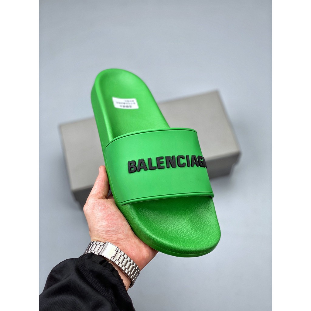 Balenciaga logo online slippers