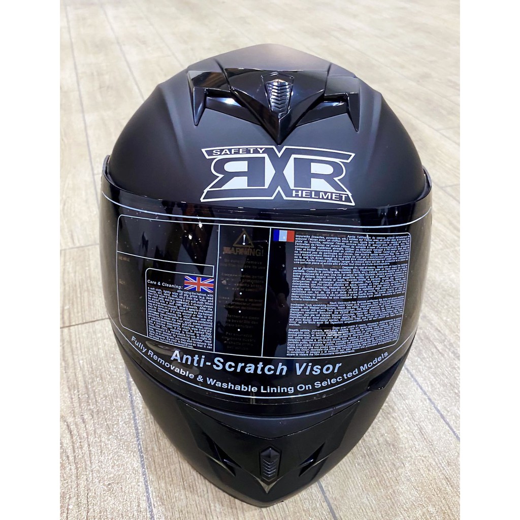 RXR BLACK VISOR With ICC K691-2 Full Face Helmet For Adult size large ...