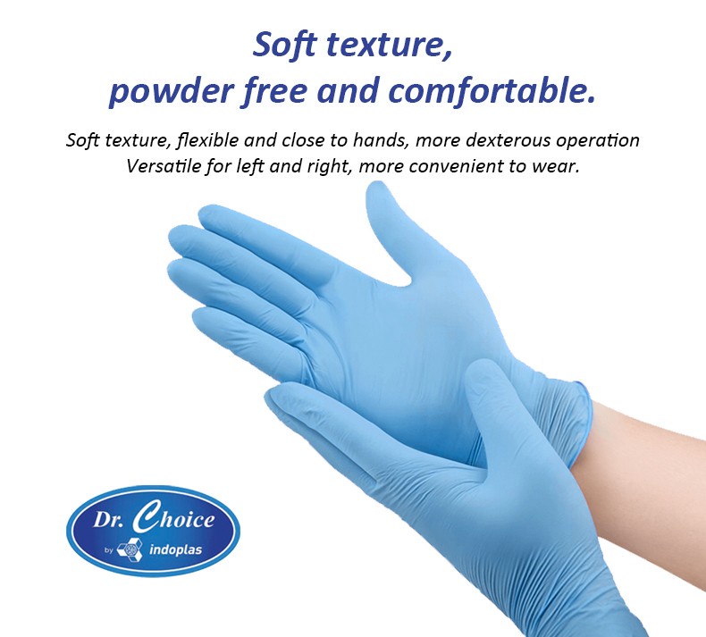 Indoplas Gloves Single Use Rubber Examination Gloves Indoplas