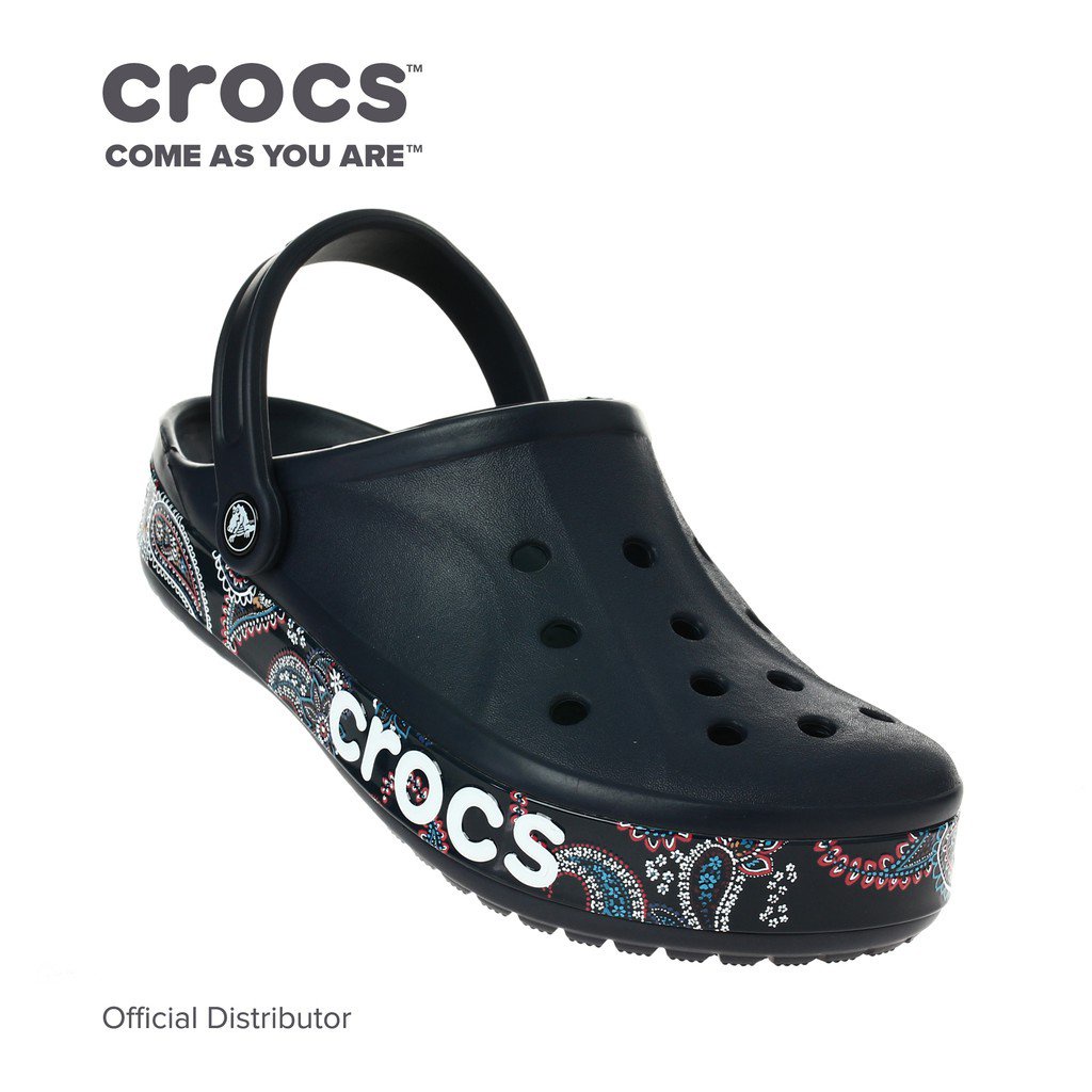 Crocs Unisex Bayaband Bandana Print Clog (206233-410) Tdxw | Shopee ...