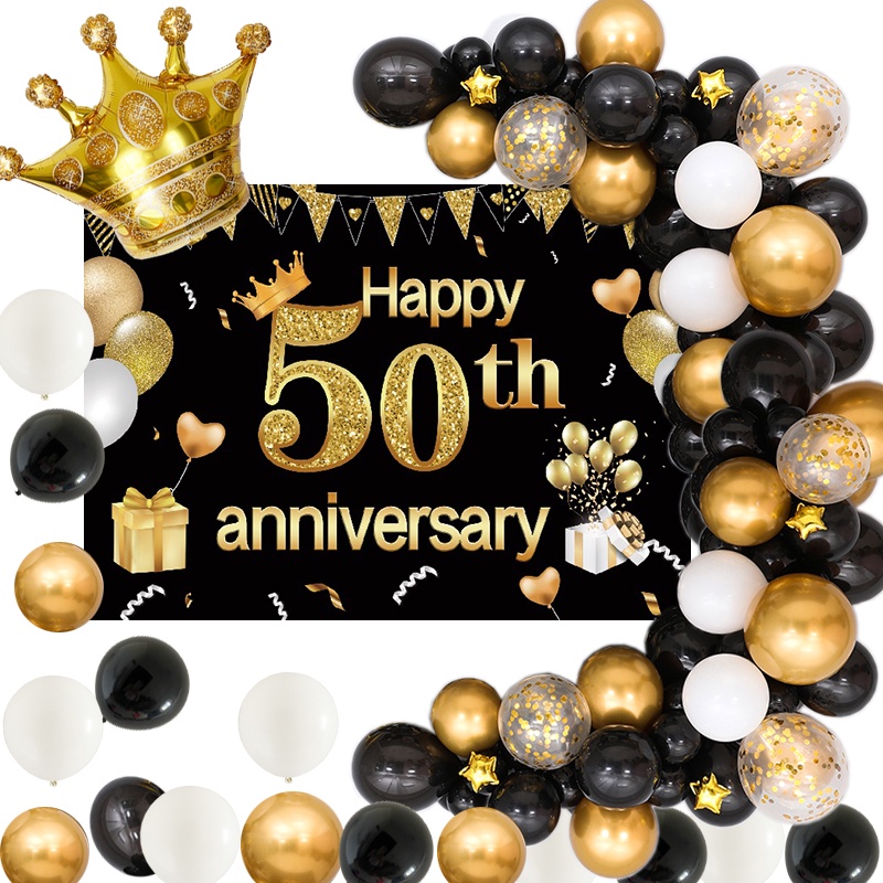 50th-60th-70th-happy-anniversary-theme-party-decoration-backdrop-black