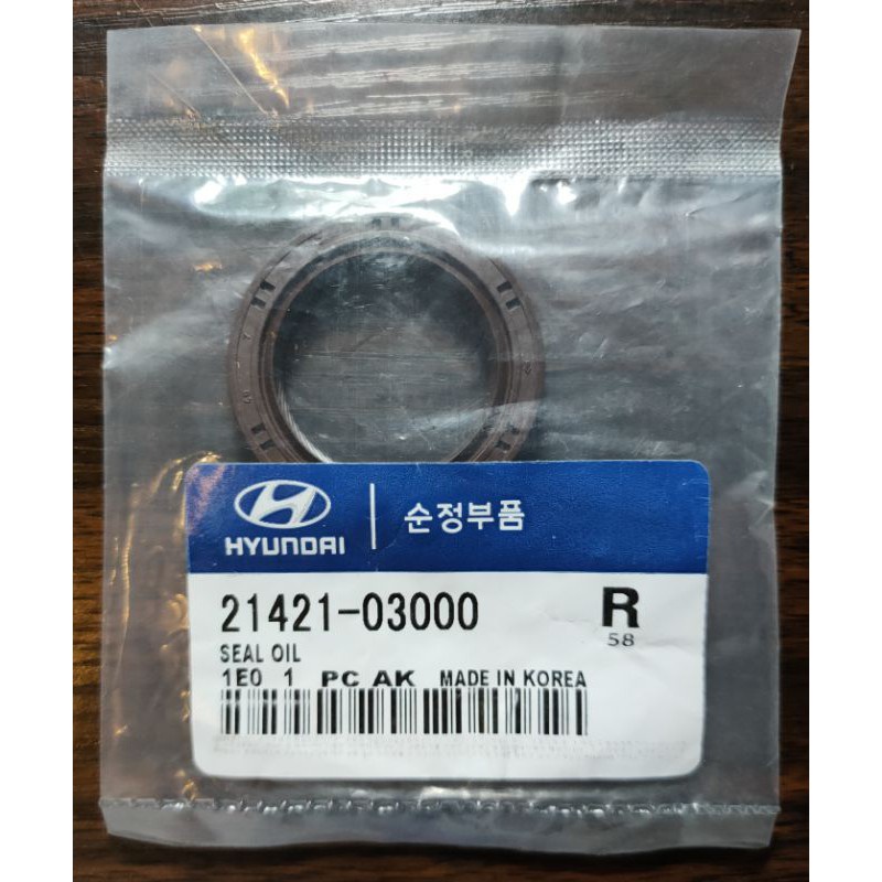 ♟Front Crankshaft Oil Seal Original Hyundai Eon / I 10 / Getz 1.1, Kia Picanto (2142103000