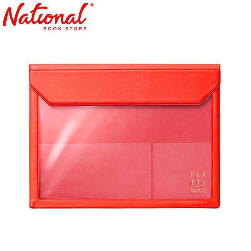 King Jim Plastic Envelope 5364 A5 Magnetic Lock Expandable Red - Office ...