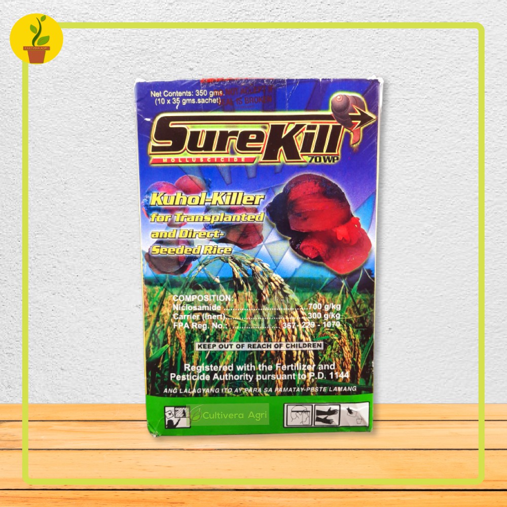 SUREKILL 70WP POWDER - MOLLUSCICIDE - SNAIL KILLER 35 Grams