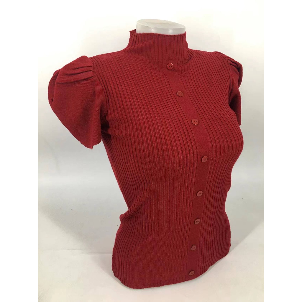 RM 858 TURTLE NECK KNITTED BLOUSE FOR WOMEN | Shopee Philippines