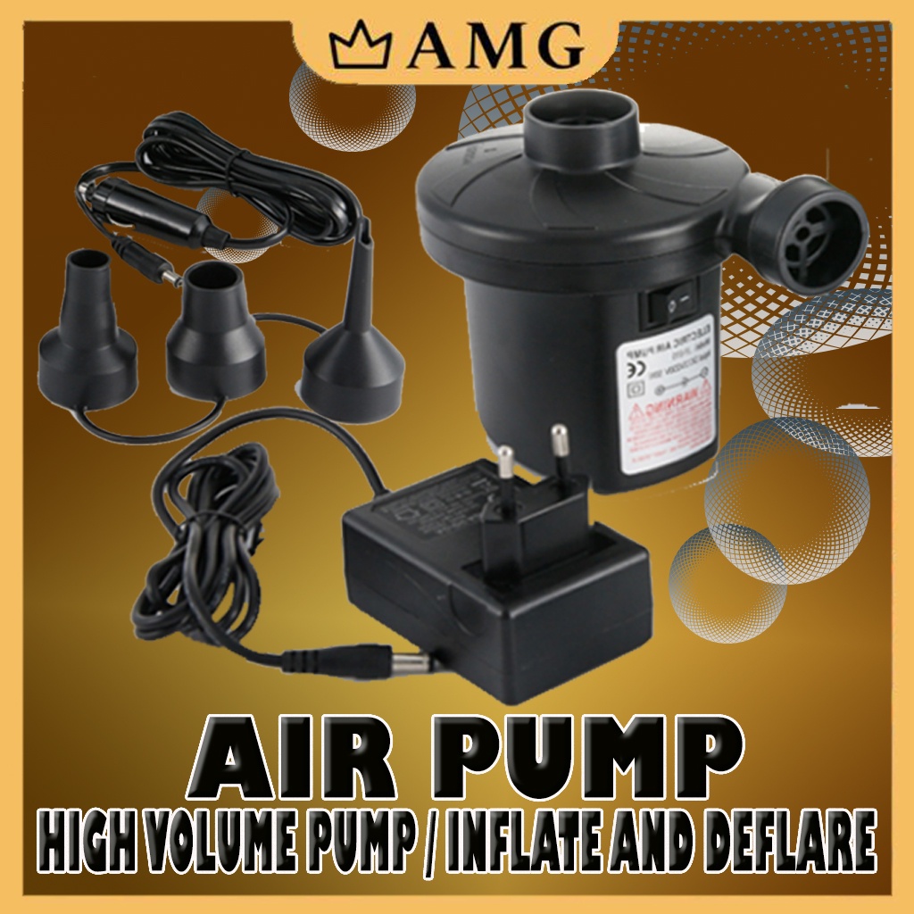 Inflator Air bed air pump Air hammer air pump Three different gas nozzles Shopee Philippines