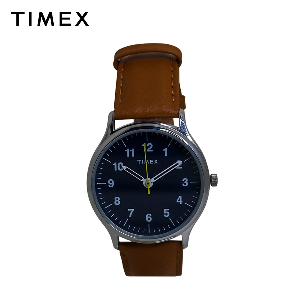 Timex Analog Brown Leather Analog Quartz Watch For Men TW00NTD01E ...