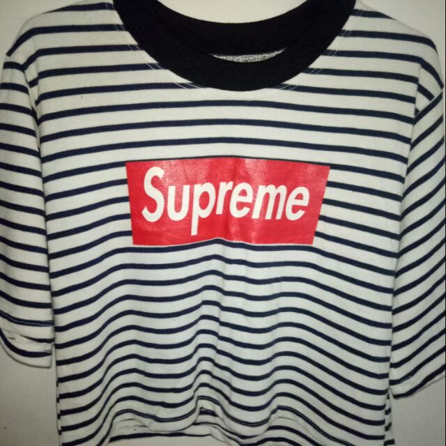 Supreme hotsell shirt crop