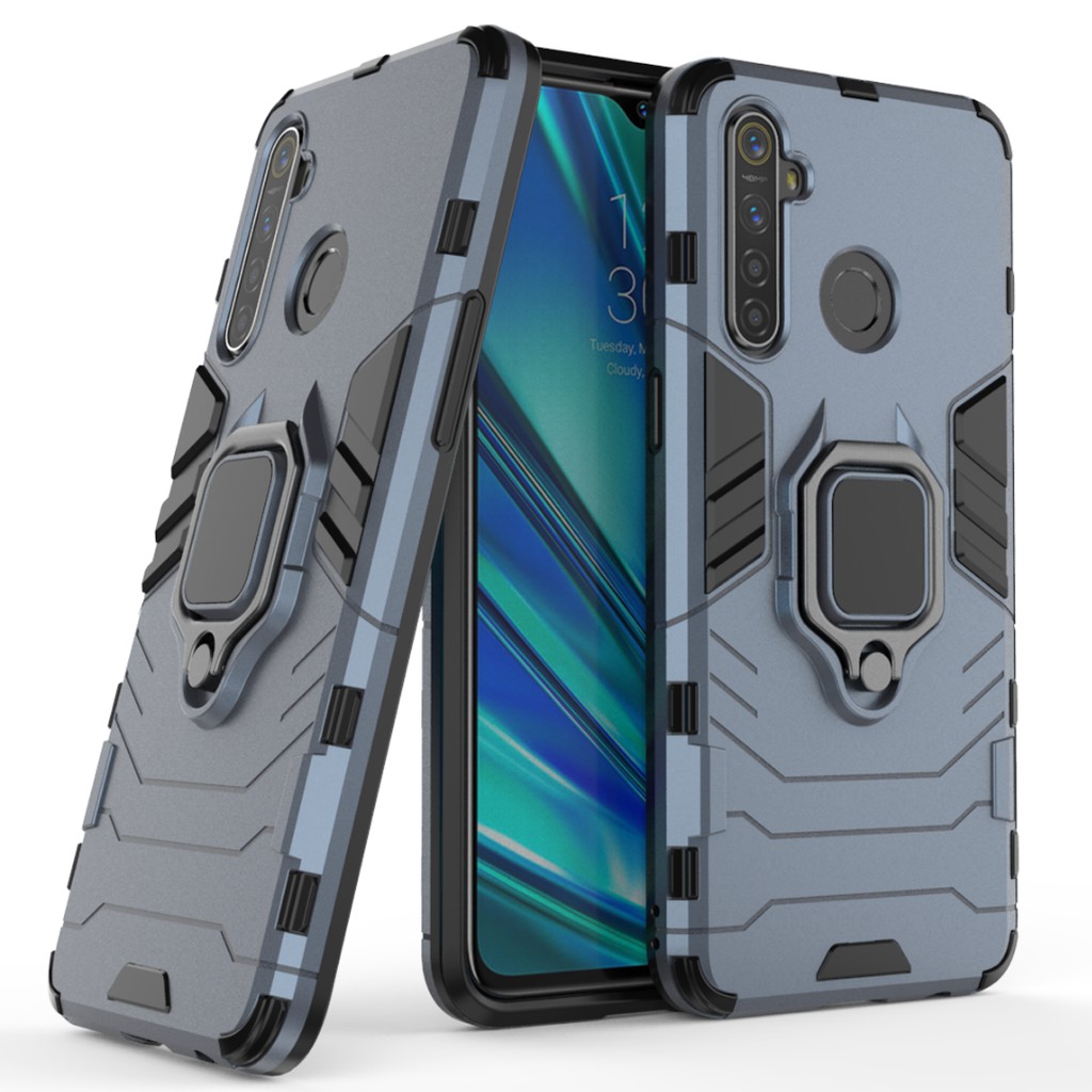 Realme 5i Case Hard Plastic Armor Back Cover Realme5i i Shockproof Phone  Case