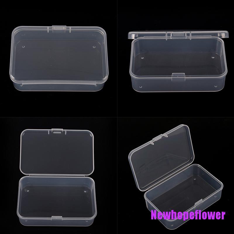 CKFR 1Pcs Clear Plastic Transparent With Lid Storage Box Collection ...