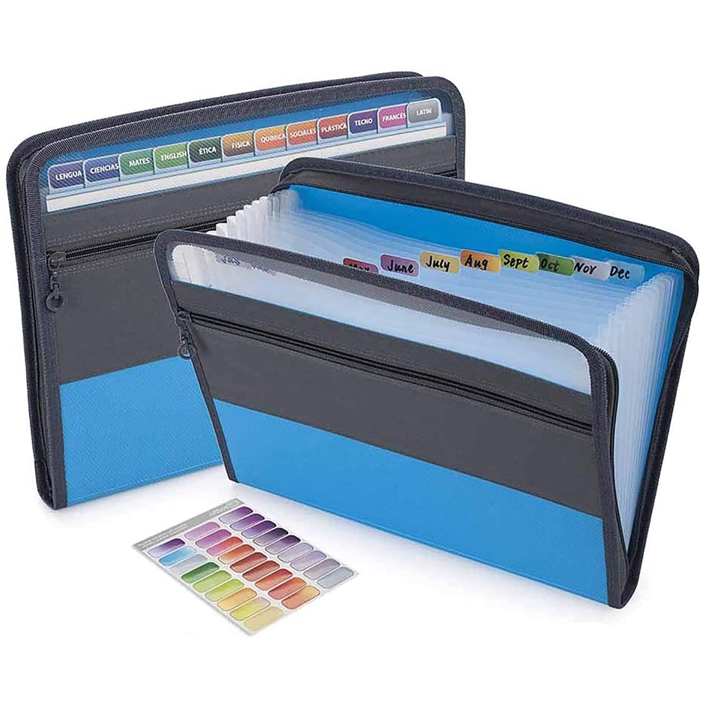 Folder A4 Portable Organ File Bag 13 Multi Layer Expandable Desktop Accordion Folder File Box 4562