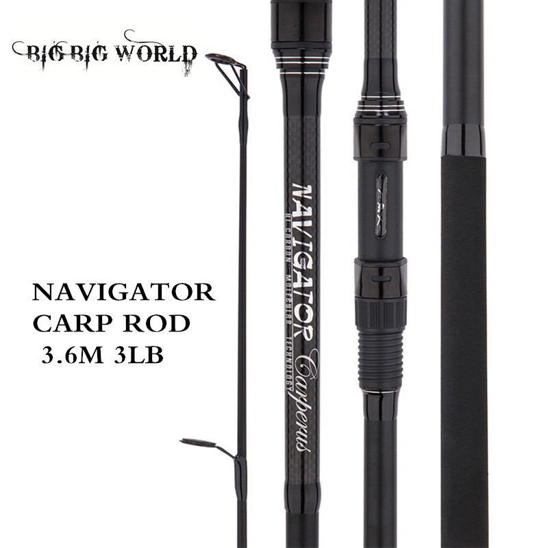New Navigator 4 Section Carp Fishing Rod Spinning Hard Pole Surf Rod  Throwing Shot High Carbon 3.0LB