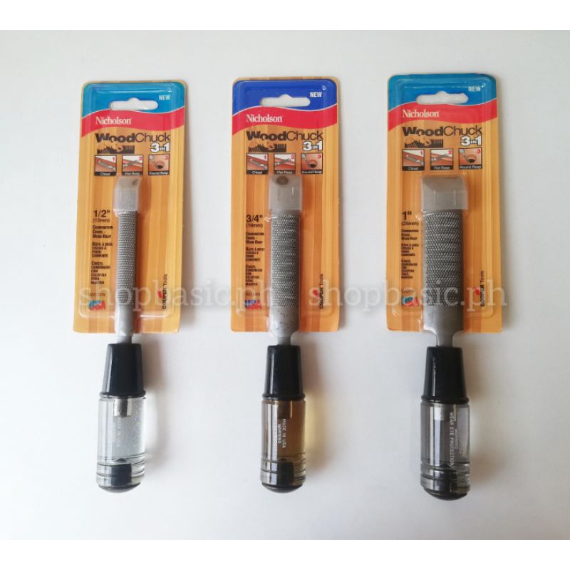 Original NICHOLSON Wood Rasp 3in1 Chisel/Flat Rasp/Half Round Rasp ...