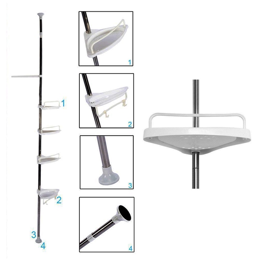 D&D 4Layer Aidesen Bathroom Multi Corner Shelf Shopee Philippines