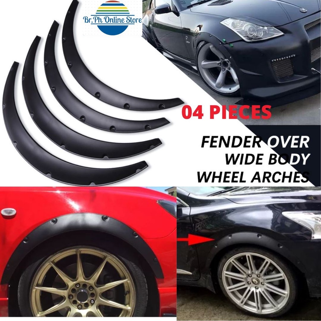 New Arrival Car Fender Flare Wheel Arch Protector PCs/Set Universal ...